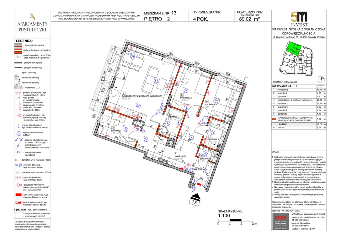 Nowe mieszkanie czteropokojowe  Apartamenty Pustułeczki  Warszawa, Ursynów, Pustułeczki 18D  Foto 1