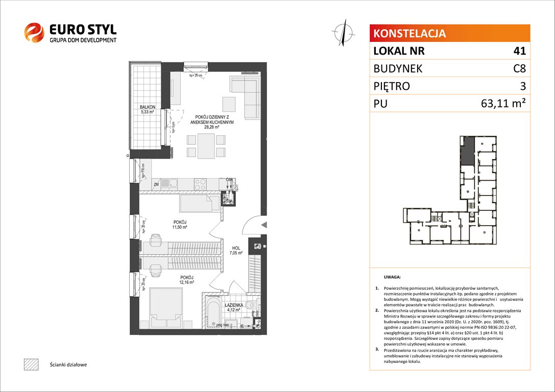 mieszkanie na sprzedaż 63m2 mieszkanie Gdynia, Pogórze, Paderewskiego