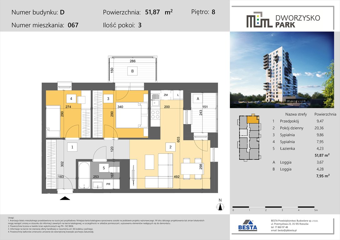 Nowe mieszkanie trzypokojowe Dworzysko Park Rzeszów, Przybyszówka, Dworzysko  52m2 Foto 1