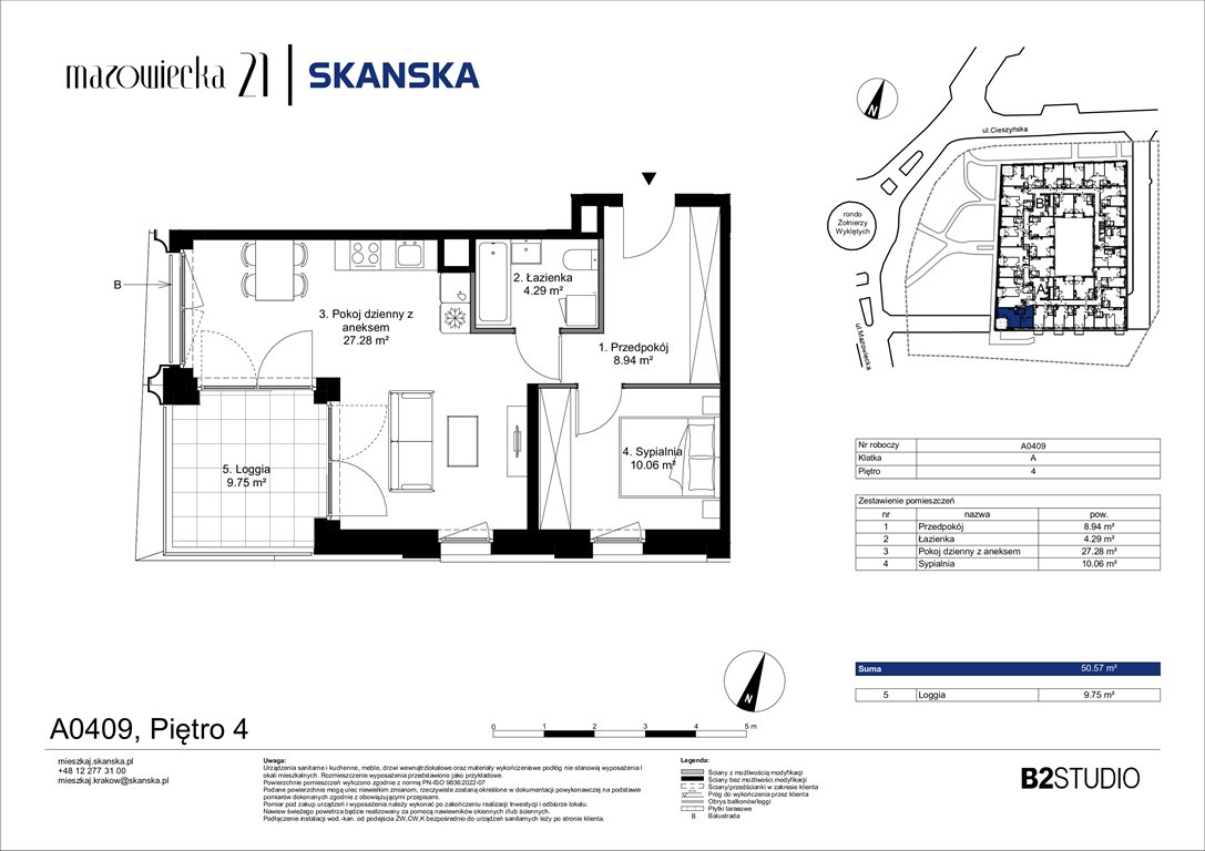 Nowe mieszkanie dwupokojowe Mazowiecka 21 Kraków, Krowodrza, ul. Mazowiecka 21  51m2 Foto 1