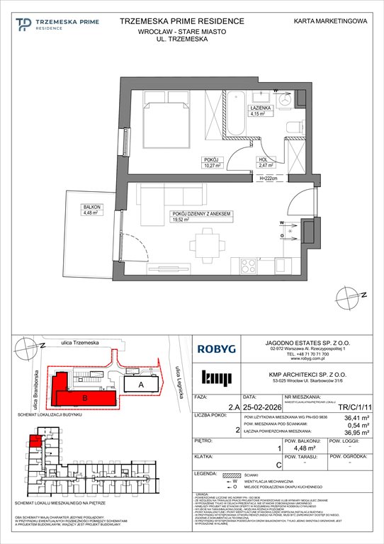 Nowe mieszkanie dwupokojowe Trzemeska Prime Residence Wrocław, Stare Miasto, Trzemeska  36m2 Foto 1