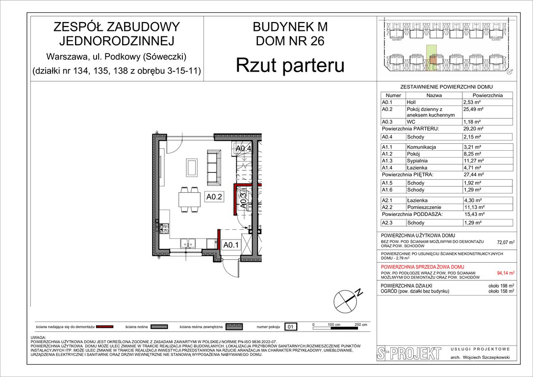 Nowy dom Osiedle Śpiewających Ptaków Warszawa, Wawer, Brzegówki  94m2 Foto 1