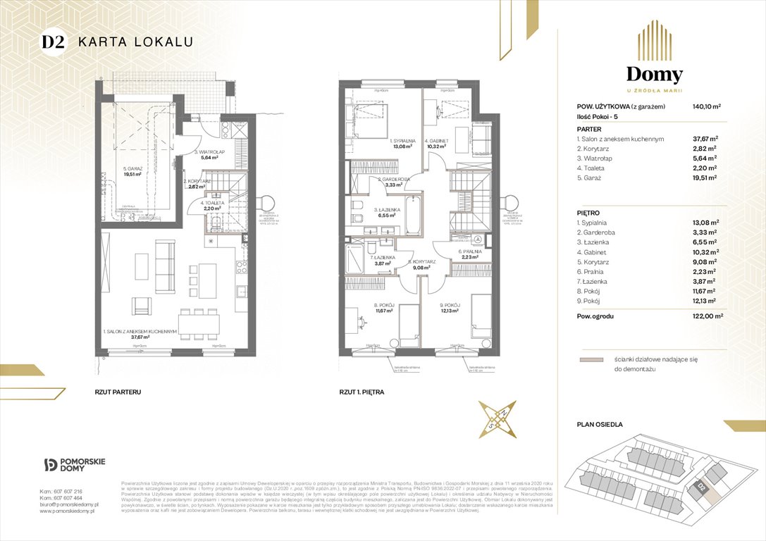 Nowe mieszkanie Domy u Źródła Marii Gdynia, Wielki Kack, Źródło Marii  140m2 Foto 1