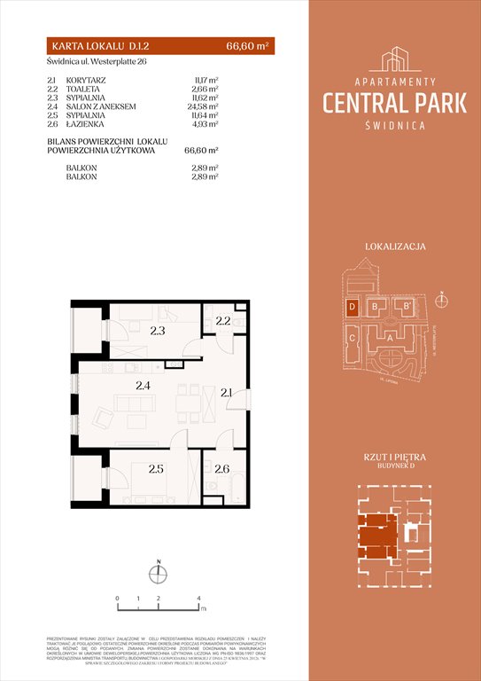 Nowe mieszkanie czteropokojowe  Apartamenty Central Park Świdnica Świdnica, Lipowa 14  67m2 Foto 1