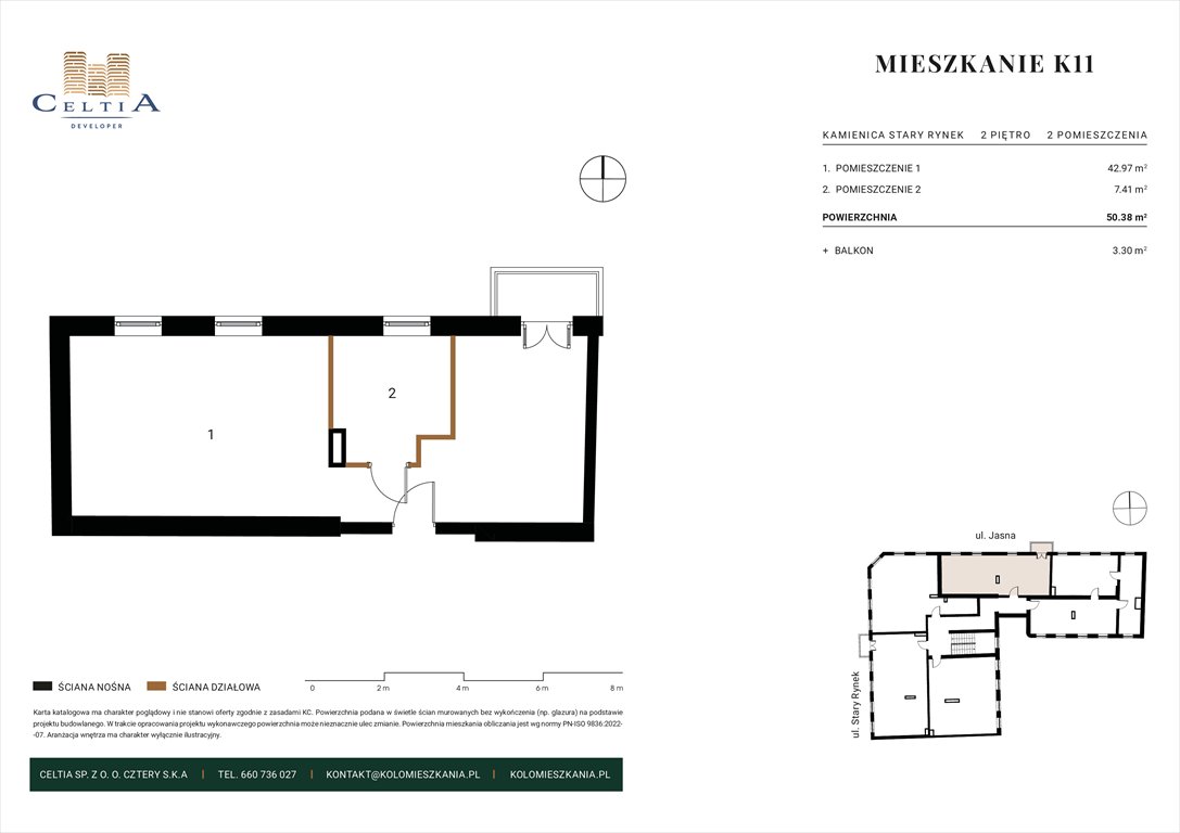 Nowe mieszkanie dwupokojowe Kamienica Stary Rynek Koło, Stary Rynek 26  52m2 Foto 1