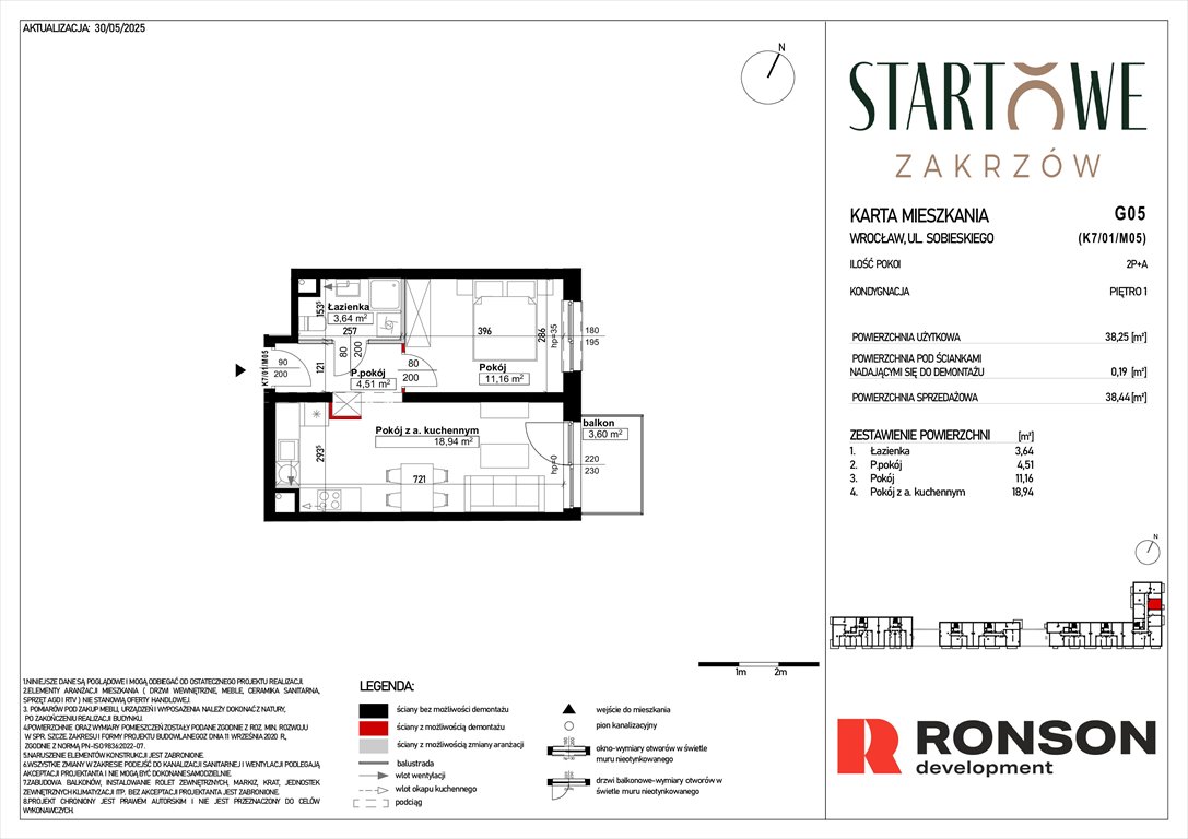 Nowe mieszkanie dwupokojowe Osiedle Startowe Wrocław, Psie Pole, Zatorska, róg Sobieskiego  40m2 Foto 1