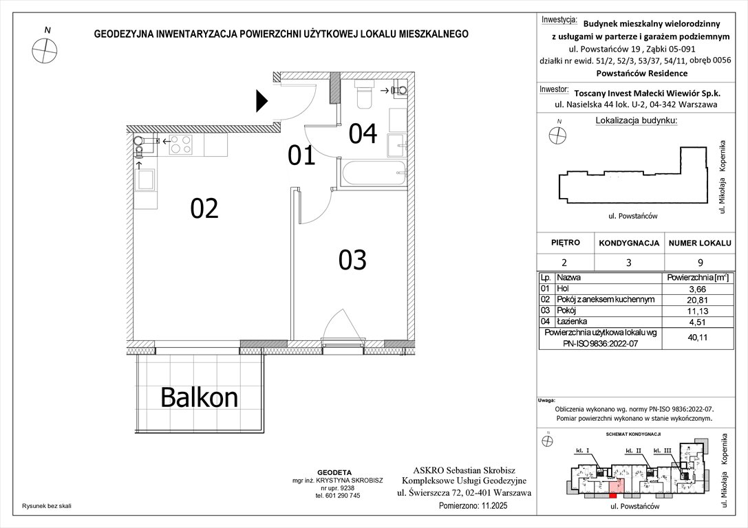 Nowe mieszkanie dwupokojowe Powstańców Residence Ząbki, Powstańców 19  40m2 Foto 1
