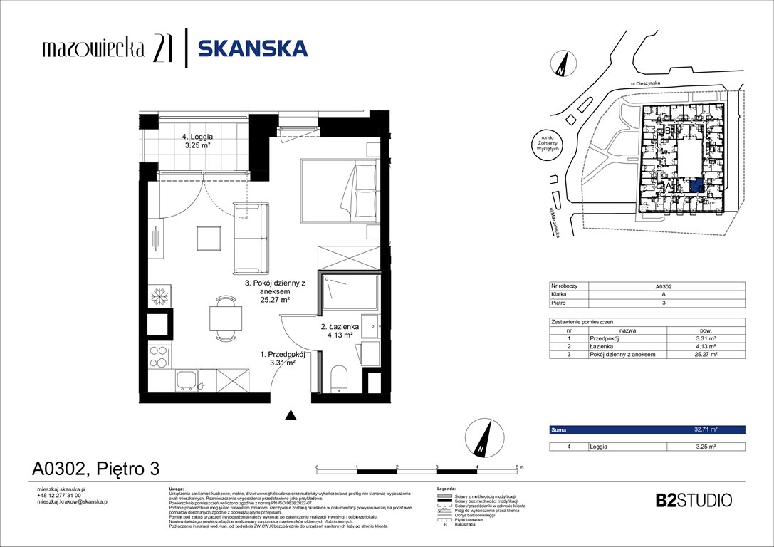 Nowa kawalerka Mazowiecka 21 Kraków, Krowodrza, ul. Mazowiecka 21  33m2 Foto 1