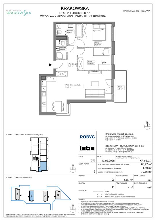 Nowe mieszkanie trzypokojowe Apartamenty Krakowska Wrocław, Krzyki, Krakowska 112  69m2 Foto 1