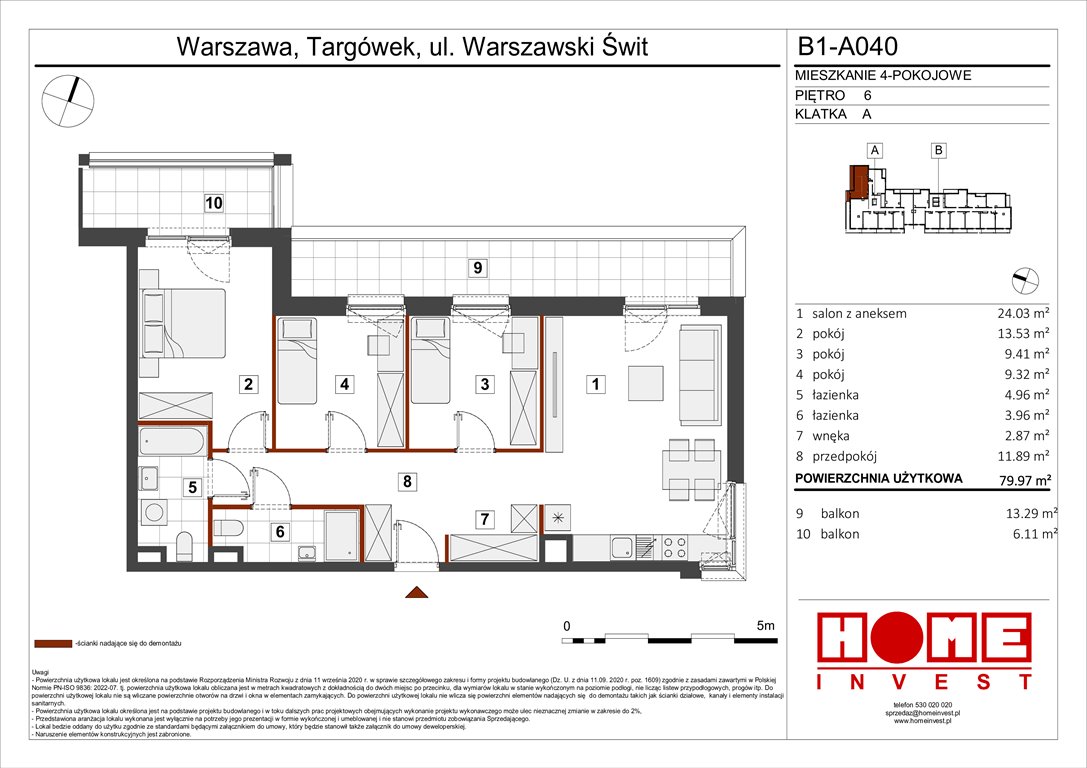 Nowe mieszkanie czteropokojowe  Warszawski Świt Etap VIII Warszawa, Targówek, ul. Warszawski Świt 12  80m2 Foto 1
