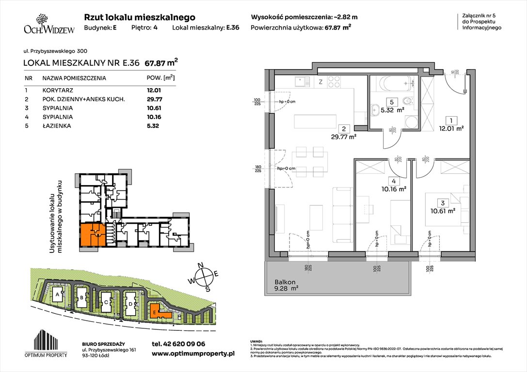 Nowe mieszkanie trzypokojowe OchWidzew Łódź, Widzew, Przybyszewskiego 292-300  68m2 Foto 1