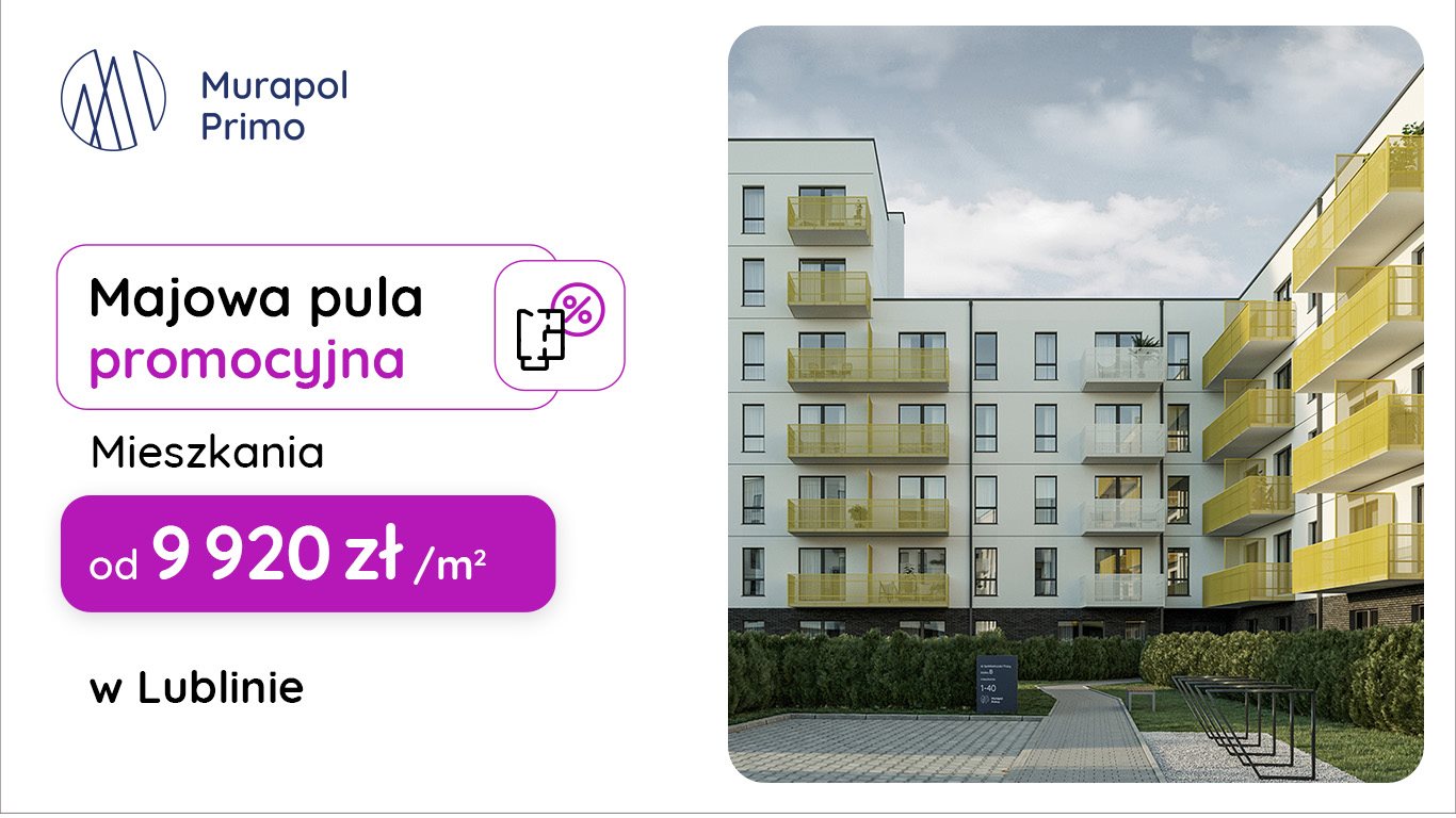 Nowe mieszkanie dwupokojowe Murapol Primo Lublin, Ponikwoda, al. Spółdzielczości Pracy  41m2 Foto 1