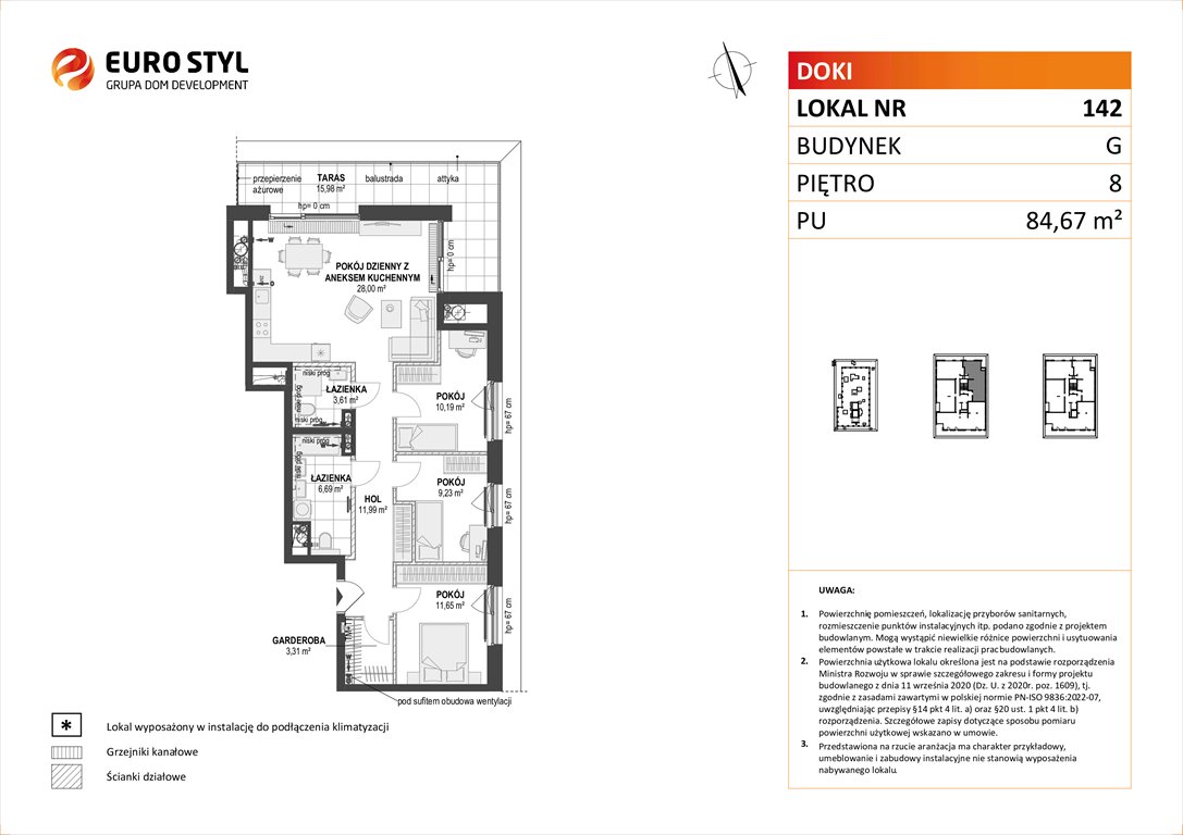 Nowe mieszkanie czteropokojowe  DOKI LIVING Gdańsk, Śródmieście, ks. Jerzego Popiełuszki/Rybaki Górne  85m2 Foto 1