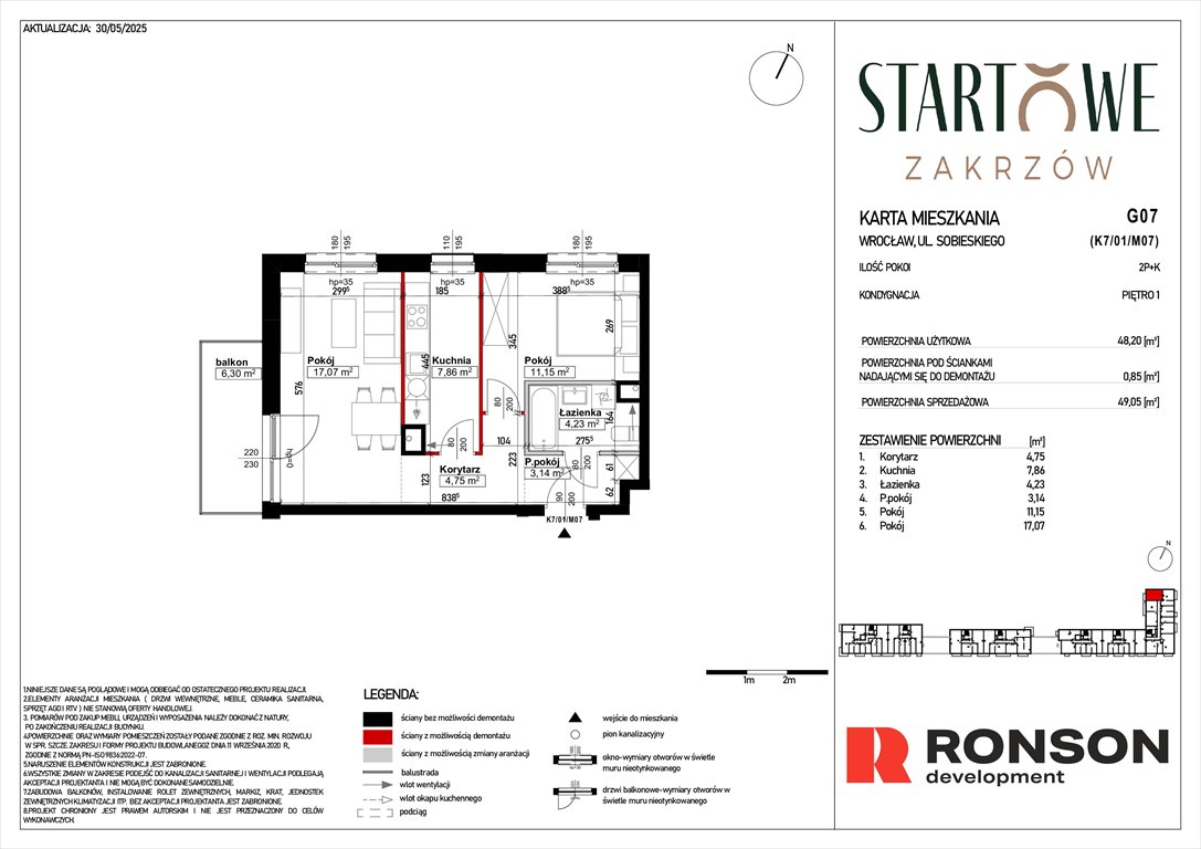Nowe mieszkanie dwupokojowe Osiedle Startowe Wrocław, Psie Pole, Zatorska, róg Sobieskiego  49m2 Foto 1