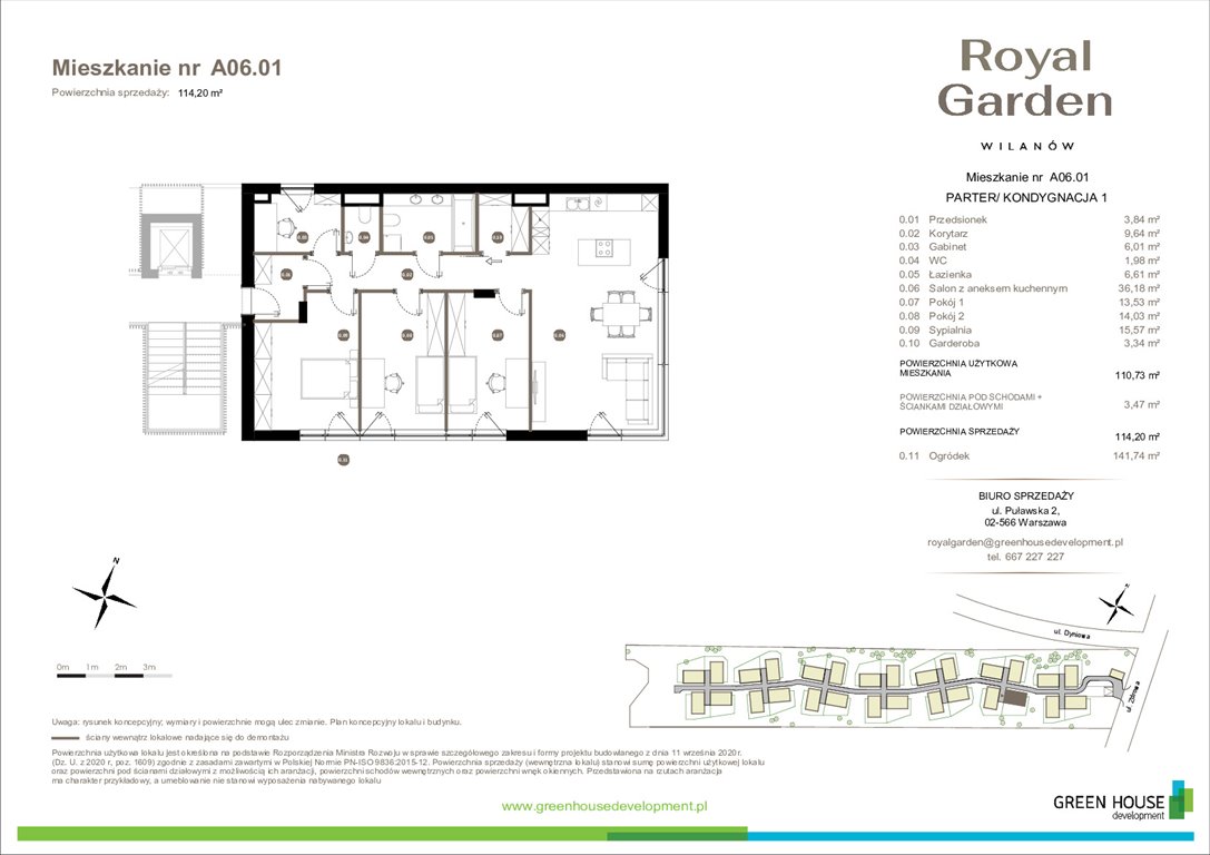 Nowe mieszkanie Royal Garden Wilanów - Kameralne Apartamenty Warszawa, Zdrowa 2  111m2 Foto 1