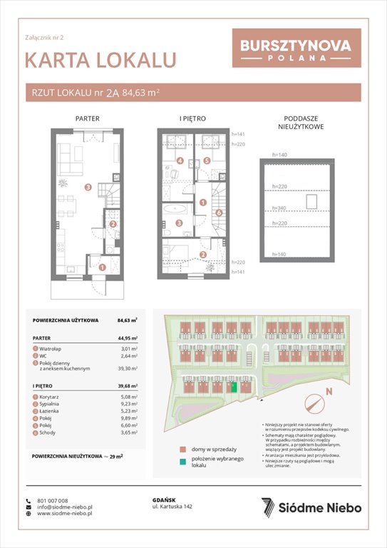 Nowy dom BURSZTYNOVA POLANA BĄKOWO, WIECZORNYCH MGIEŁ  85m2 Foto 1