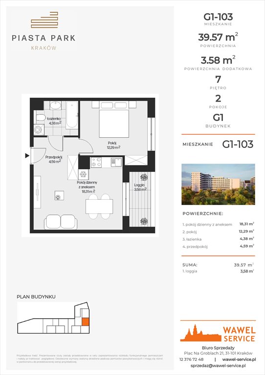 mieszkanie na sprzedaż 40m2 mieszkanie Kraków, Mistrzejowice, Osiedle Piastów 63