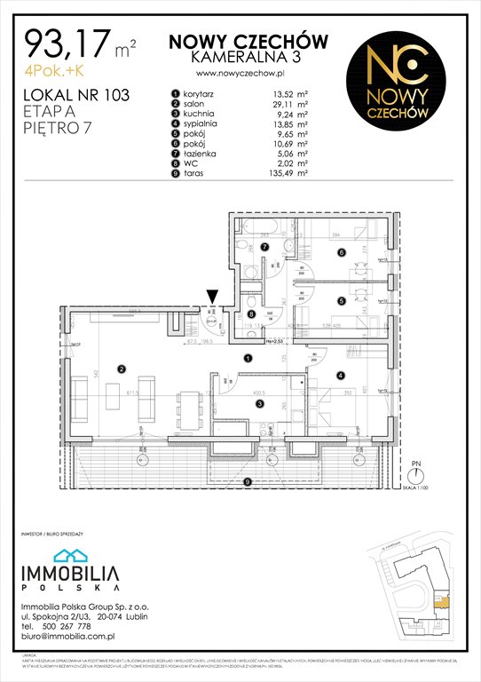 Nowe mieszkanie czteropokojowe  NOWY CZECHÓW Lublin, CZECHÓW, Kameralna 3  93m2 Foto 1