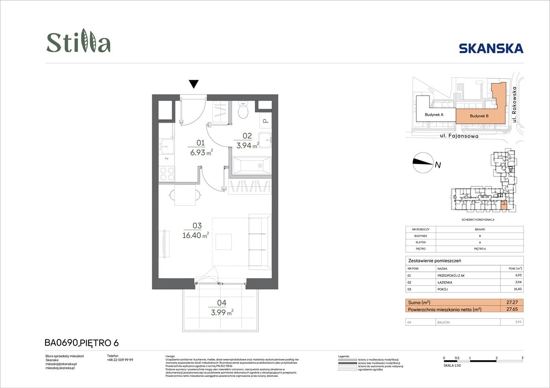 Nowa kawalerka Stilla Warszawa, Fajansowa 5  27m2 Foto 1