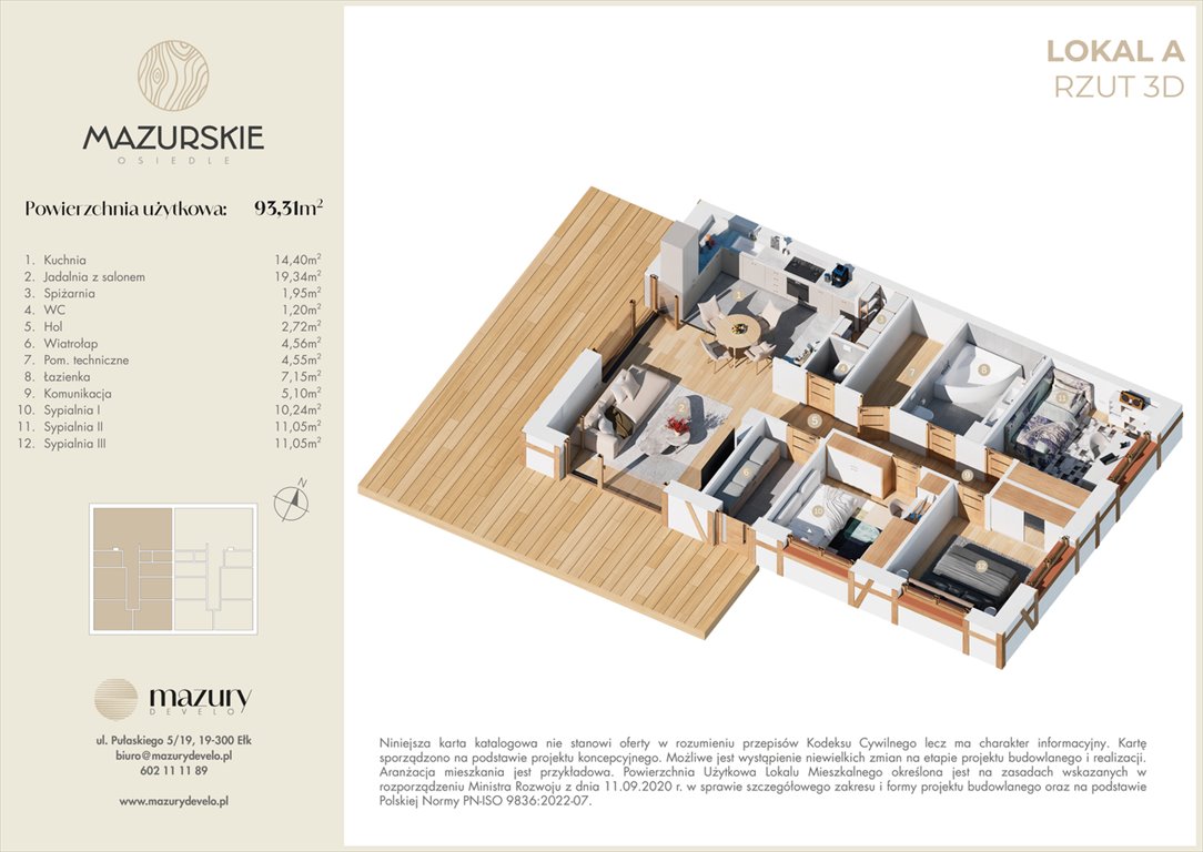 Nowy dom Osiedle Mazurskie Sędki  93m2 Foto 1