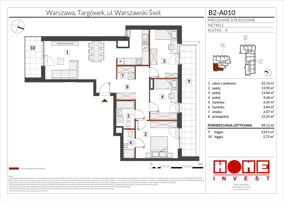 Nowe mieszkanie czteropokojowe  Warszawski Świt Etap IX Warszawa, Targówek, ul. Warszawski Świt 12  89m2 Foto 1