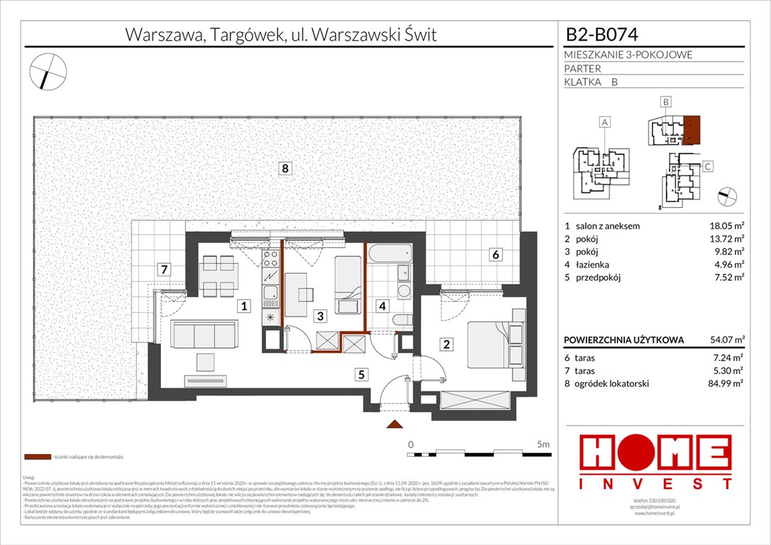 Nowe mieszkanie trzypokojowe Warszawski Świt Etap IX Warszawa, Targówek, ul. Warszawski Świt 12  54m2 Foto 1