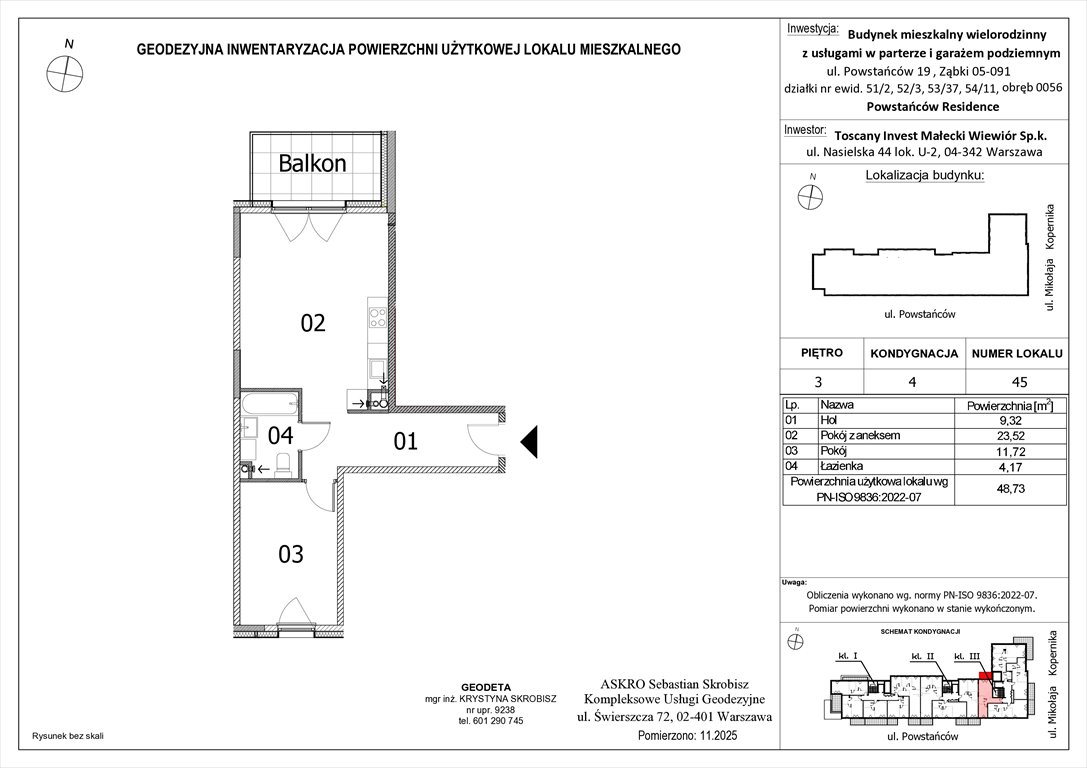 Nowe mieszkanie dwupokojowe Powstańców Residence Ząbki, Powstańców 19  49m2 Foto 1