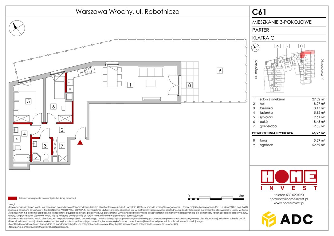 Nowe mieszkanie trzypokojowe Zakątek Włochy Warszawa, Włochy, ul. Robotnicza 11/13  67m2 Foto 1