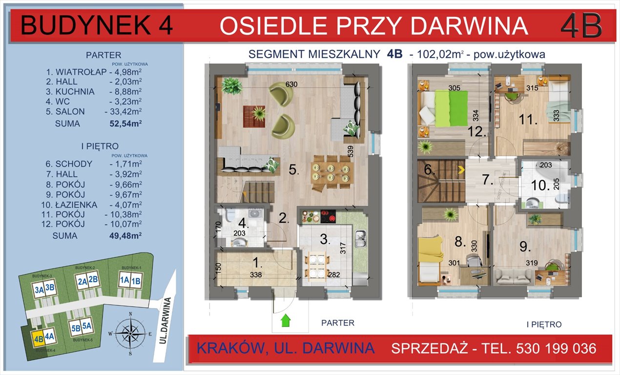 Nowy dom OSIEDLE PRZY DARWINA Kraków, Nowa Huta  102m2 Foto 1