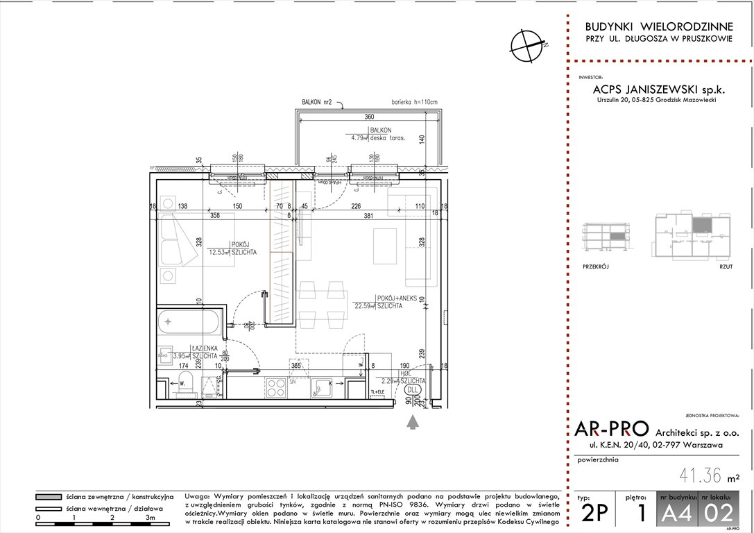 Nowe mieszkanie dwupokojowe Zacisze Długosza Pruszków, Baki, Długosza 42  41m2 Foto 1
