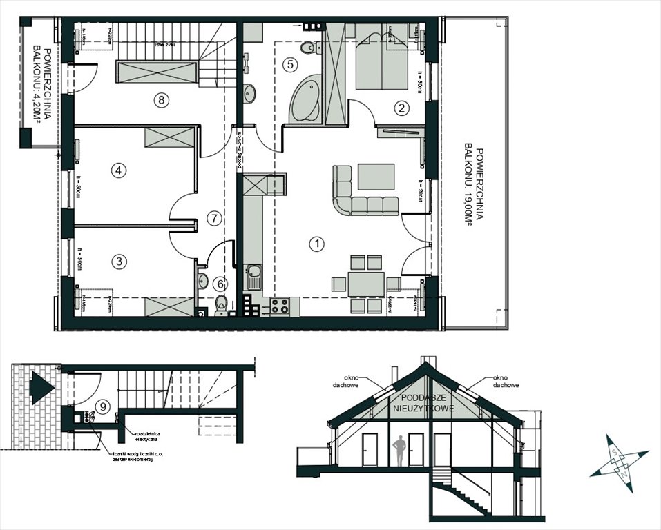 Nowe mieszkanie czteropokojowe  Aleja Wiśniowa Pogórze Pogórze, Feliksa Dorsza  73m2 Foto 1