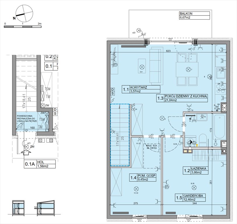 Nowe mieszkanie trzypokojowe Manufaktura Marki 2 Marki, Stawowa  56m2 Foto 1