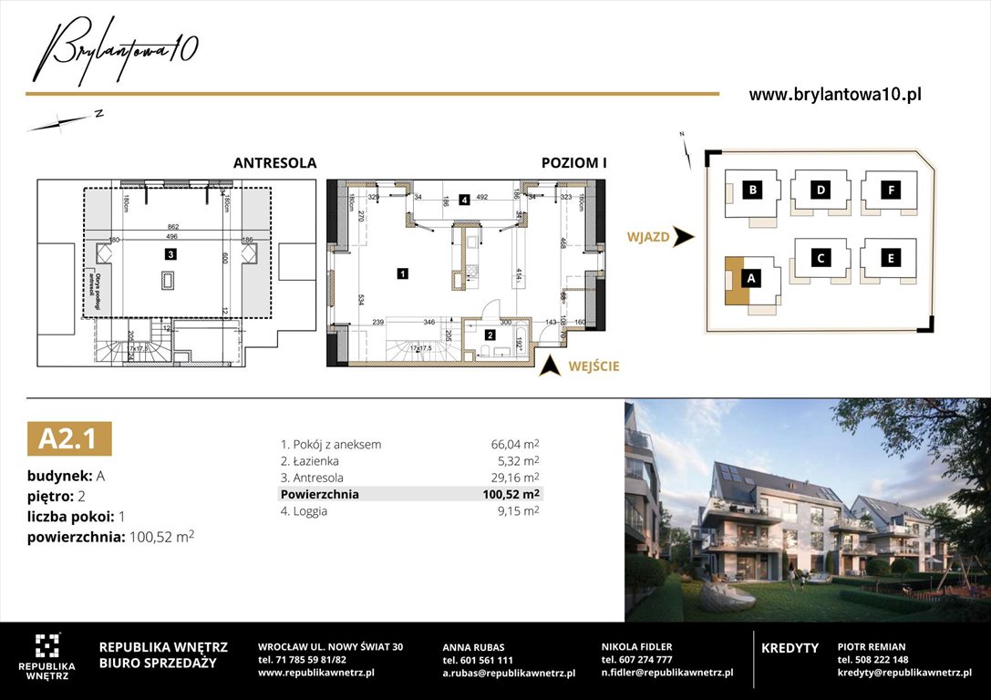 Nowa kawalerka Brylantowa 10 Wrocław, Ołtaszyn, Brylantowa 10  101m2 Foto 1