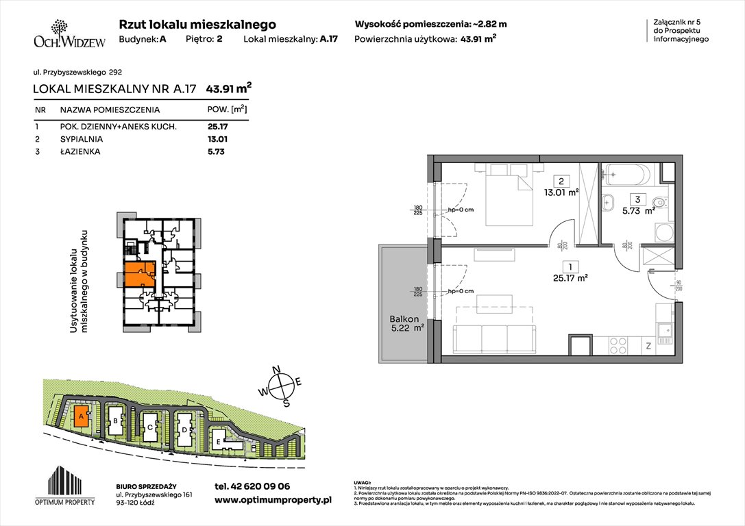 Nowe mieszkanie dwupokojowe OchWidzew Łódź, Widzew, Przybyszewskiego 292-300  44m2 Foto 1