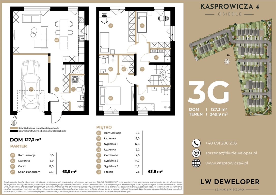 Nowy dom Osiedle Kasprowicza 4 Łódź, Jana Kasprowicza 4  127m2 Foto 1