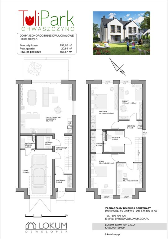 Nowy dom Tulipark Chwaszczyno, Wąska  152m2 Foto 1