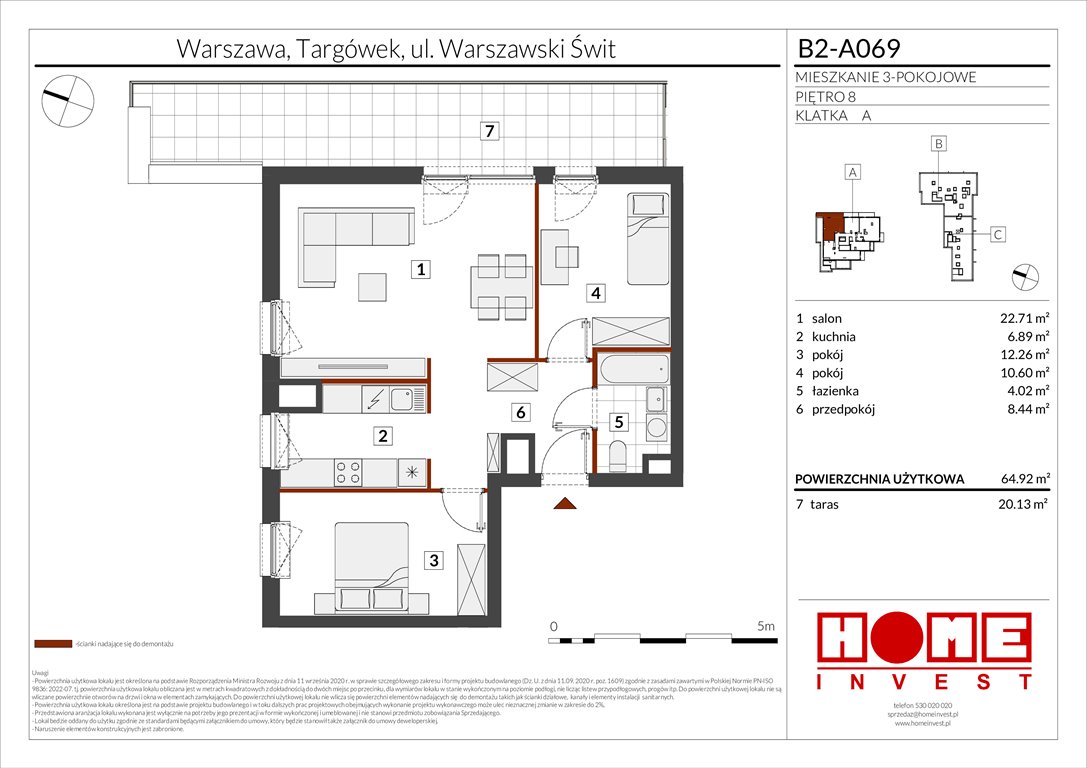 Nowe mieszkanie trzypokojowe Warszawski Świt Etap IX Warszawa, Targówek, ul. Warszawski Świt 12  65m2 Foto 1