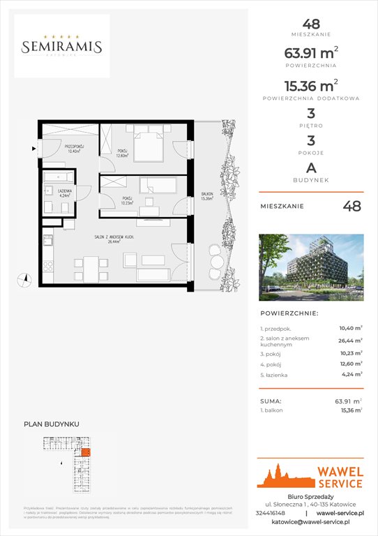 mieszkanie na sprzedaż 64m2 mieszkanie Katowice, Bogucice - Dąbrówka Mała, Wiertnicza 32