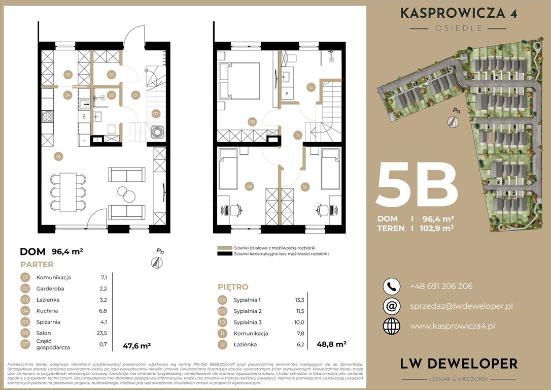Nowy dom Osiedle Kasprowicza 4 Łódź, Jana Kasprowicza 4  96m2 Foto 1