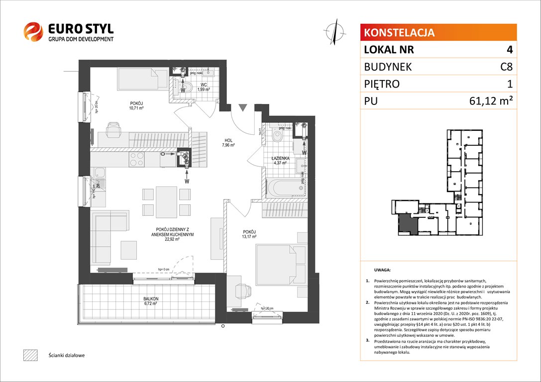 mieszkanie na sprzedaż 61m2 mieszkanie Gdynia, Pogórze, Paderewskiego