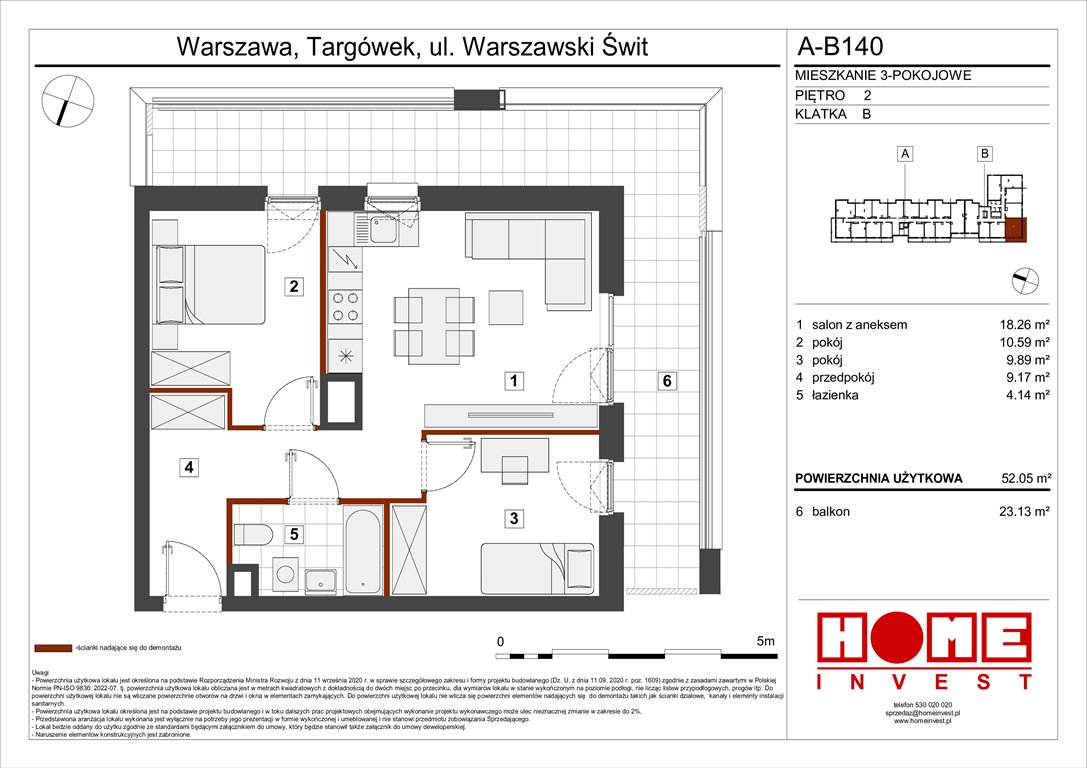 Nowe mieszkanie trzypokojowe Warszawski Świt Etap VII Warszawa, Targówek, ul. Warszawski Świt 12  52m2 Foto 1