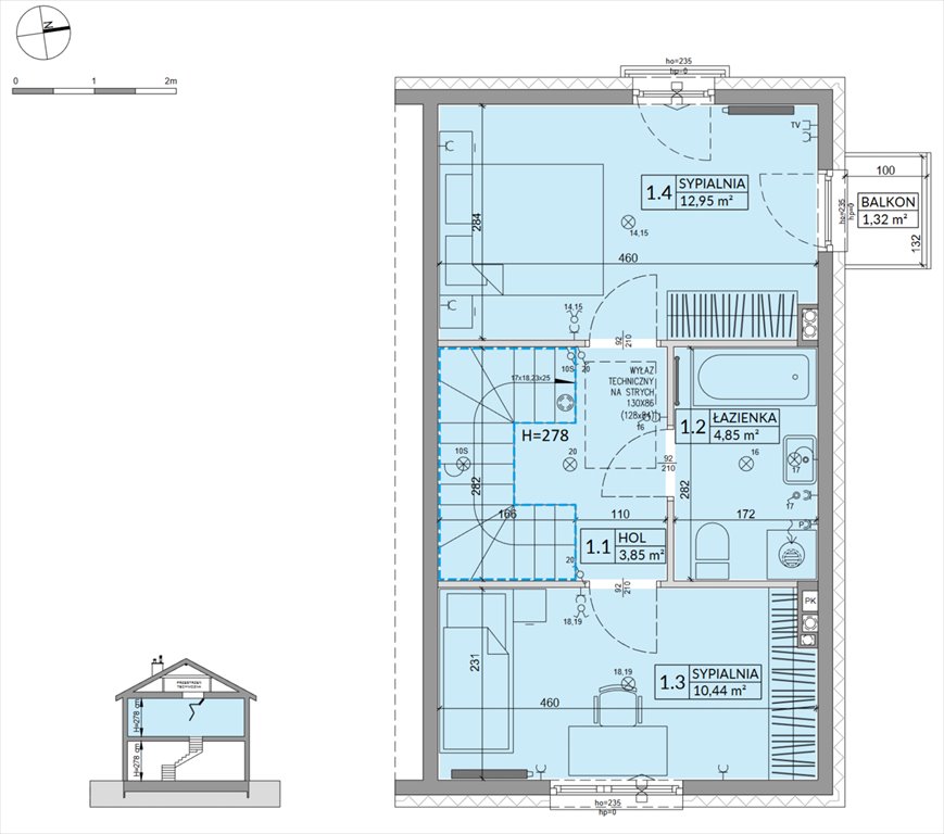Nowy dom Osiedle Słoneczne Sulejówek, Szklarniowa  68m2 Foto 1