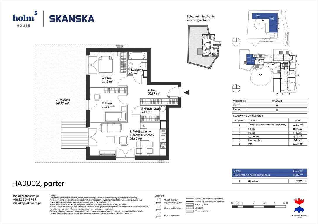 Nowe mieszkanie trzypokojowe Holm House  Warszawa, Mokotów, Domaniewska  63m2 Foto 1