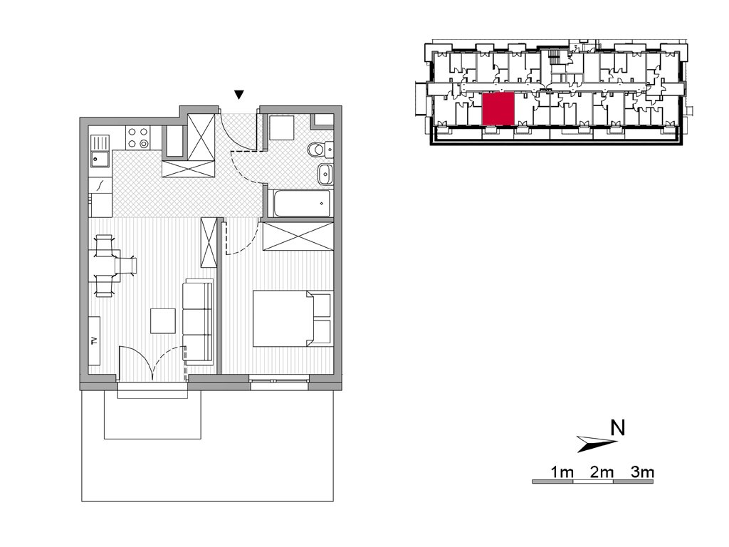 Nowe mieszkanie dwupokojowe ul. Powstańców/os. Piastów bud F Kraków, Mistrzejowice, Os. Piastów 77  36m2 Foto 1