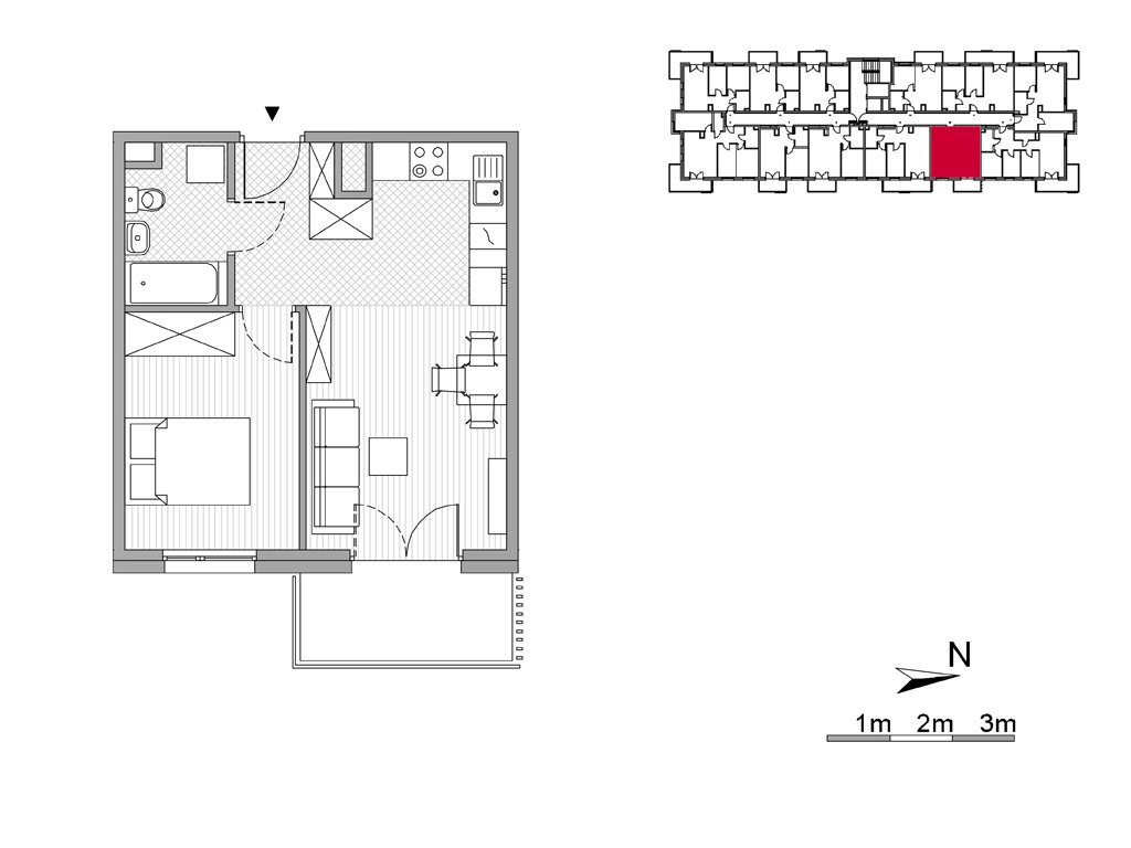 Nowe mieszkanie dwupokojowe ul. Powstańców/os. Piastów bud F Kraków, Mistrzejowice, Os. Piastów 77  38m2 Foto 1