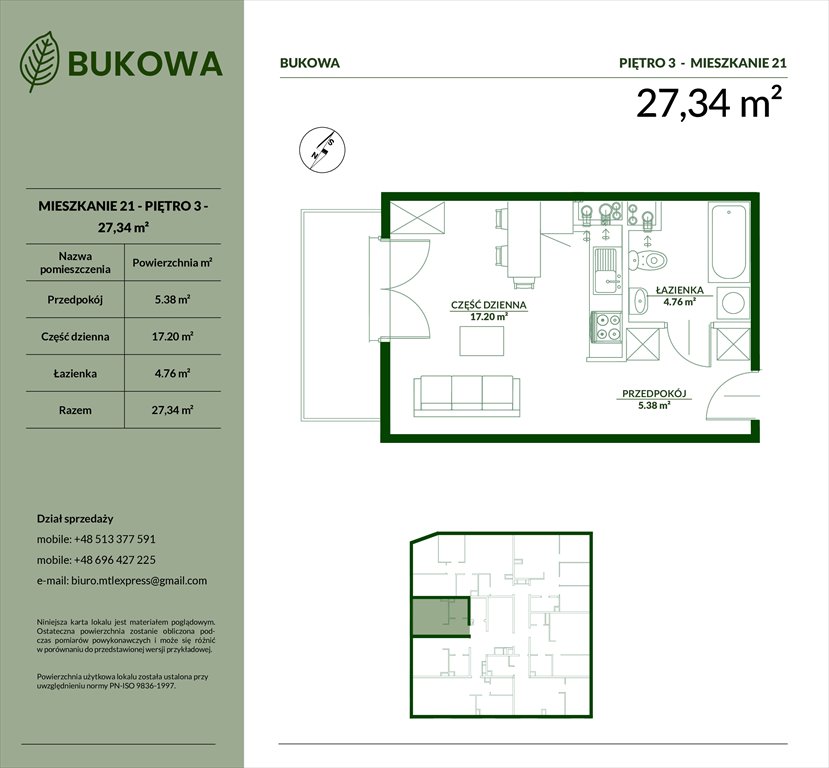 Nowa kawalerka Apartamenty Bukowa Bielsko-Biała, Aleksandrowice, Bukowa 29  27m2 Foto 1