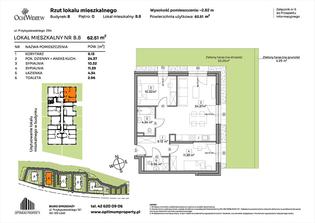 Nowe mieszkanie trzypokojowe OchWidzew Łódź, Widzew, Przybyszewskiego 292-300  63m2 Foto 1