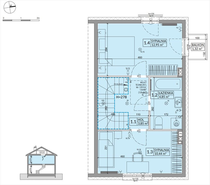 Nowy dom Osiedle Słoneczne Sulejówek, Szklarniowa  68m2 Foto 1