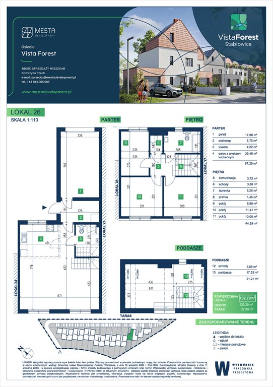Nowe mieszkanie Vista Forest Wrocław, Fabryczna  133m2 Foto 1
