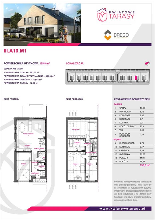 Nowy dom Osiedle Kwiatowe Tarasy Sady, ul. Lotosowa  140m2 Foto 1